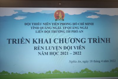 Triển khai Chương trình “Rèn luyện đội viên” năm học 2021-2022